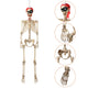 TheLAShop Life Size 5.6ft Posable Skeleton Halloween Prop Outdoor Decor Image