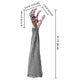 TheLAShop Halloween Props 4-Pair Zombie Hands with Stakes Scary Decor