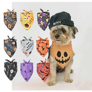 TheLAShop 10-Pack Dog Bandanas Halloween Pet Scarf Washable 32x21x21" Image