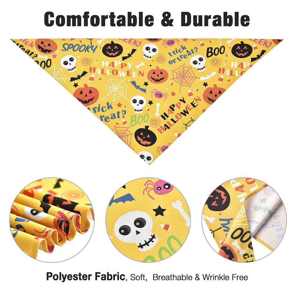 Sadnyy 40 Pcs Halloween Dog Bandanas Bulk for Dogs Skull Ghost Pumpkin Dog Bibs Triangle Reversible Dog Bandana Adjustable Pet Kerchief Scarf Washable Cat Scarf for Halloween Party Costume(L Sadnyy 40 Pcs Halloween Dog Bandanas Bulk for Dogs Skull Ghost Pumpkin Dog Bibs Triangle Reversible Dog Bandana Adjustable Pet Kerchief Scarf Washable Cat Scarf for Halloween Party Costume(L