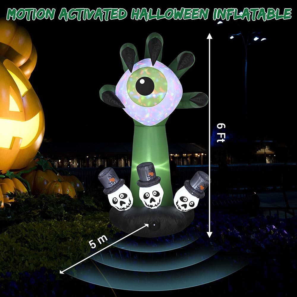 TheLAShop 6ft Halloween Inflatables Monster Hand Eyeball