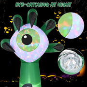 TheLAShop 6ft Halloween Inflatables Monster Hand Eyeball Color Changing Image