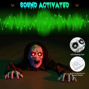 TheLAShop Halloween Animatronic Creepy Zombie Realistic Prop