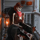 TheLAShop 5.4ft Skeleton with Cowboy Costumes Halloween Props Image