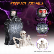 TheLAShop Tombstone & Groundbreaker Skeleton Outdoor Yard Decor Image