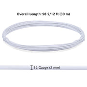 TheLAShop 100ft 2mm Bendable Craft Wire Holds Shape (12-Gauge) Image