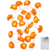 TheLAShop 10' Halloween Marigold Lights 20 LEDs Garland Day of Dead, 2ct. Image