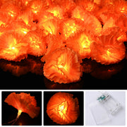 TheLAShop 10' Halloween Marigold Lights 20 LEDs Garland Day of Dead, 2ct. Image
