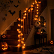 TheLAShop 10' Halloween Marigold Lights 20 LEDs Garland Day of Dead, 2ct. Image