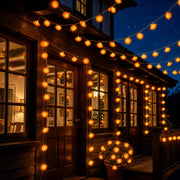 TheLAShop 20' Halloween Marigold Lights 40 LEDs Garland Day of Dead, 2ct. Image