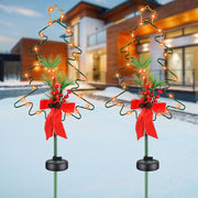 TheLAShop Solar Christmas Tree Stake Lights 2ct/Pack, Pine Cones Image