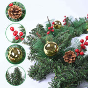 TheLAShop Christmas Garland with Lights Battery Operated 9ft Pine Garland Image