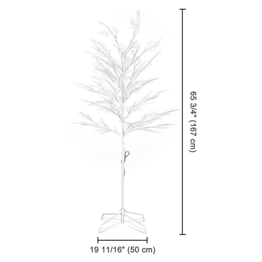 TheLAShop Artificial Tree Pre-lit Faux Birch Tree USB & Remote ...