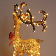 TheLAShop 4 ft Lighted Reindeer Outdoor Decor 1-piece(Buck) Image