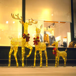 TheLAShop Light Up Reindeer Outdoor Christmas Decoration 3-Piece Image