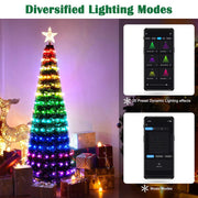 TheLAShop Artificial Christmas Tree Multi-Color Changing APP Control