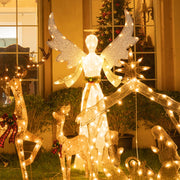 TheLAShop 5.5ft Lighted Angel for Outdoors & Indoors Yard Lawn Image