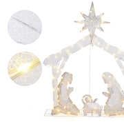 TheLAShop 4ft Outdoor Lighted Nativity Scene Large Yard Decoration Image