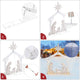 TheLAShop 4ft Outdoor Lighted Nativity Scene Large Yard Decoration Image