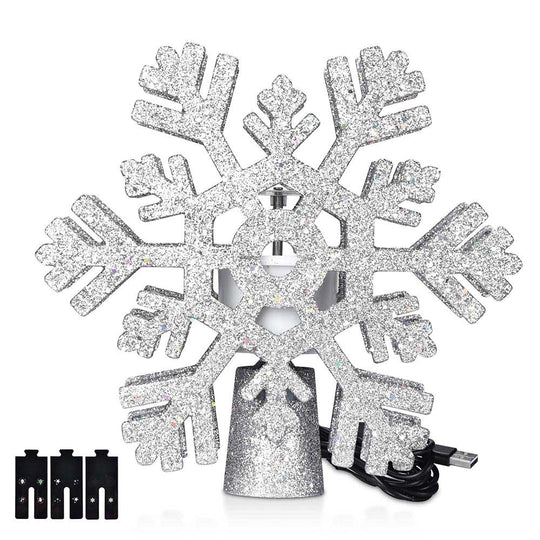 TheLAShop Christmas Tree Star Snowflake Topper Projector