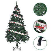 TheLAShop 7.5ft Christmas Tree with Ribbon & Stand Image