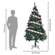 TheLAShop 7.5ft Christmas Tree with Ribbon & Stand Image