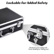 TheLAShop Professional Lockable Tattoo Case for 2 Tattoo Machines Image