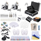 TheLAShop Tattoo Kit 2 Machines LCD Power Supply 54 Color Inks w/ Case Image