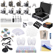 TheLAShop Tattoo Kit 8 Machine LCD Power Supply 40 Ink w/ Case Image