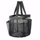 TheLAShop 8-Pocket Shower Caddy Mesh Quick Dry Travel Tote, Black Image