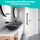 TheLAShop Gray Tempered Glass Bathroom Sink Oval 22x14" Image