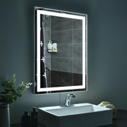 TheLAShop Frameless Bathroom Mirror with Lights Anti-Fog Touch Control