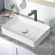 TheLAShop Bathroom Rectangular Porcelain Sink w/ Drain 23x13" Image