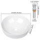 TheLAShop 16" Bowl Bathroom Sink with Drain & Tray Image