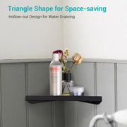 TheLAShop Corner Shelf Stainless Steel Single Tier Shower Caddy Triangle Image