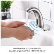 TheLAShop 5" Touchless Bathroom Faucet Motion Sensor Faucet Image