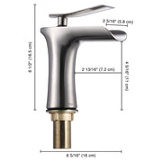 TheLAShop Waterfall Bathroom Faucet Single Handle Hot & Cold 6.5"H Image