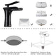 TheLAShop Waterfall Bathroom Faucet Single Handle Hot & Cold 6.5"H, Oil Rubbed Bronze Image