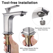 TheLAShop Bathroom Faucet Single Handle for Sinks, 6.7"H Image