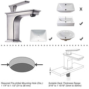 TheLAShop Bathroom Faucet Single Handle for Sinks, 6.7"H Image