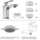 TheLAShop Bathroom Faucet Single Handle for Sinks, 6.7"H Image