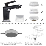 TheLAShop Bathroom Faucet Single Handle for Sinks, 6.7"H, Oil Rubbed Bronze Image