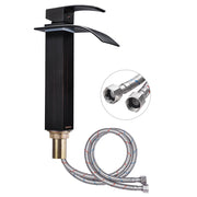 TheLAShop Waterfall Vessel Faucet 1-Handle Hot & Cold 10"H, Oil Rubbed Bronze Image