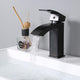 TheLAShop Bathroom Faucet Single Handle Square Hot & Cold 7"H, Oil Rubbed Bronze Image