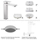 TheLAShop Bath Lavatory Vessel Sink Faucet 10.4" Square Image