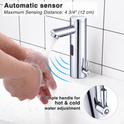 TheLAShop Motion Sensor Touchless Faucet Hot & Cold 8" Image