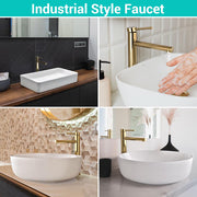 TheLAShop 13 inch Single Hole Bathroom Faucet (Gold, Black, Gray) Image