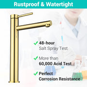 TheLAShop 13 inch Single Hole Bathroom Faucet (Gold, Black, Gray) Image