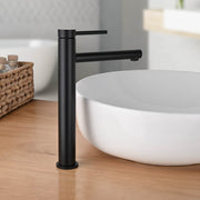 TheLAShop 13 inch Single Hole Bathroom Faucet (Gold, Black, Gray), Black Image