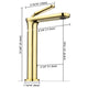 TheLAShop 12 inch Single Hole Bathroom Faucet (Gold, Black, Gray) Image